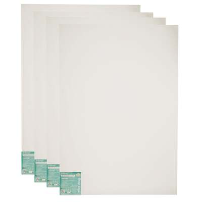 EXERZ 90x120cm Framed Canvas Deep Edge 3.8cm/ 380GSM/ Stretched Canvas 100% Cotton - 4pk