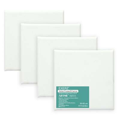 Exerz Stretched Canvas 4pk 10x10cm