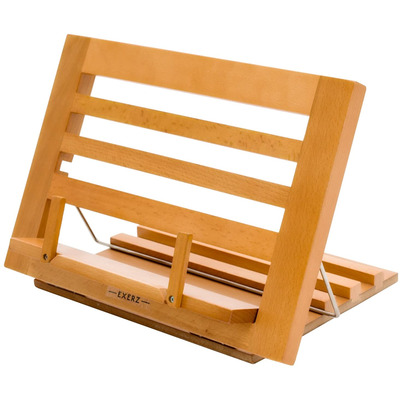 Exerz Wooden Easel Reading Stand - Cookbook Stand - - Wooden