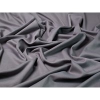 Soft Ponte Roma Double Stretch Knit Fabric Mid Grey