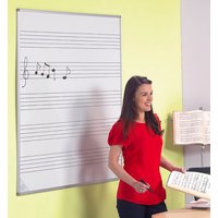 Spaceright Wall Mounted Writing Board with Musical Staves