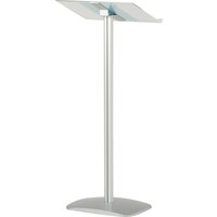 Sloping Top Lectern with Clear Acrylic Platform and Aluminium Post