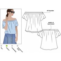 Style Arc Paper Sewing Pattern Cara Top