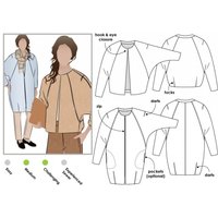 Style Arc Paper Sewing Pattern Alegra Jacket & Coat