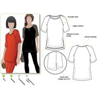 Style Arc Paper Sewing Pattern Meg Raglan Tee