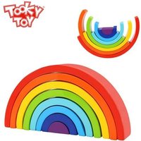 Wooden Rainbow Stacker Toy