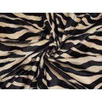 Minerva Core Range Velboa Faux Fur Fabric Camel Zebra