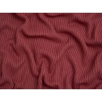 Minerva Core Range Chunky Cotton Sweater Knit Stretch Fabric Deep Rose