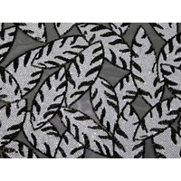 Paros Sequin Mesh Fabric Black & White