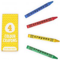 Box of 4 Wax Crayons â Arts & Crafts Essentials