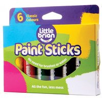 Little Brian Paint Sticks Classic Colours - 6 Assorted