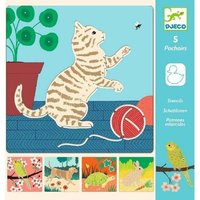 Djeco Stencils - Cute Companions.