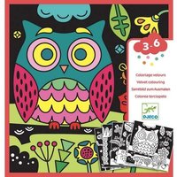 Djeco Colouring Velvet - Night Animals