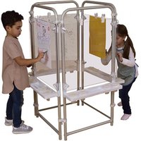 Early Years Four Sided Easel Set With 4 Clear Boards