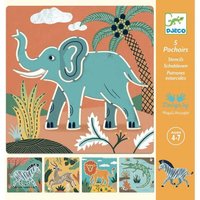Djeco Stencils - Wild Animals