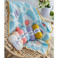 Botanical Garden Blanket - Blue Colourway
