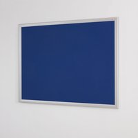 Eco - Friendly Felt Noticeboard - Aluminium Effect Frame