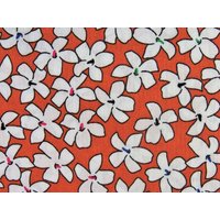 100% Cotton Poplin Fabric Orange