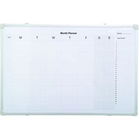 Spaceright Next Day Wall Mounted Magnetic Whiteboard - Monthly Planner