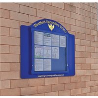 Spaceright WeatherShield Contour Wall Mounted Outdoor School Sign