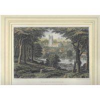 George Brannon Colour Print: Village Of Carisbrooke (1855)