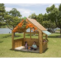 Early Years Outdoor Reading and Role Play Playground Playhouse with Chalkboard