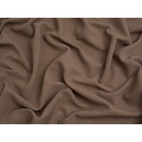 Minerva Core Range Baby Soft Cotton Ottoman Rib Stretch Knit Fabric Taupe