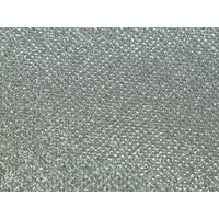 Stof France Lurex Glitter Faux Leather Fabric Silver