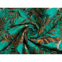 Minerva Exclusive Secret Jungle Pre Quilted Reversible Coating Fabric