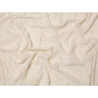 Minerva Core Range Puccini Burn Out Velvet Stretch Knit Fabric Ivory