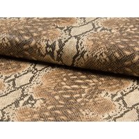 Deadstock Faux Leather Fabric Beige