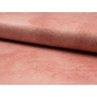 Deadstock Foil Stretch Woven Faux Suede Fabric Dusty Rose
