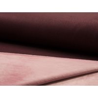 Deadstock Fur Back Rib Stretch Knit Fabric Bordeaux