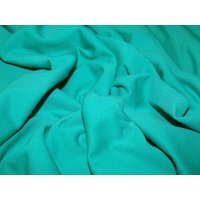 Deadstock Soft Ponte Roma Double Stretch Knit Fabric Emerald