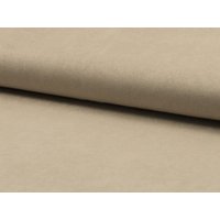 Deadstock Faux Suede Stretch Knit Fabric Beige