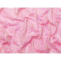 Minerva Core Range Sequin ITY Silky Stretch Knit Fabric Pink Pearl
