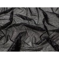 Minerva Core Range Shining Glitter Tulle Fabric Black