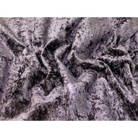 Deadstock Heavy Crushed Velvet Stretch Knit Fabric Mauve