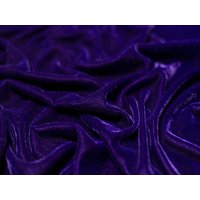 Minerva Core Range Triple Crown Velvet Fabric Purple